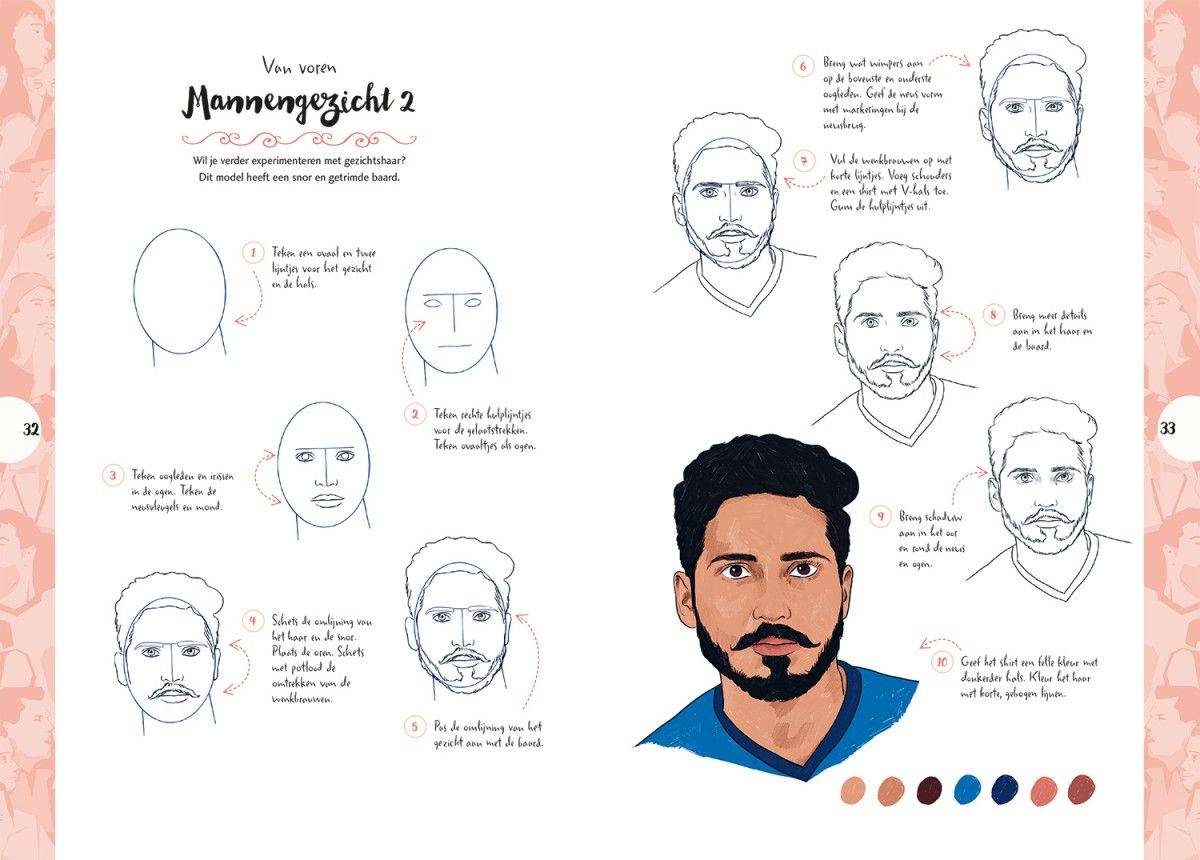 Uitgelezene Mensen - Tekenen in 10 stappen - Librero b.v. WE-08