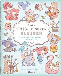 Leuke chibi-figuren kleuren