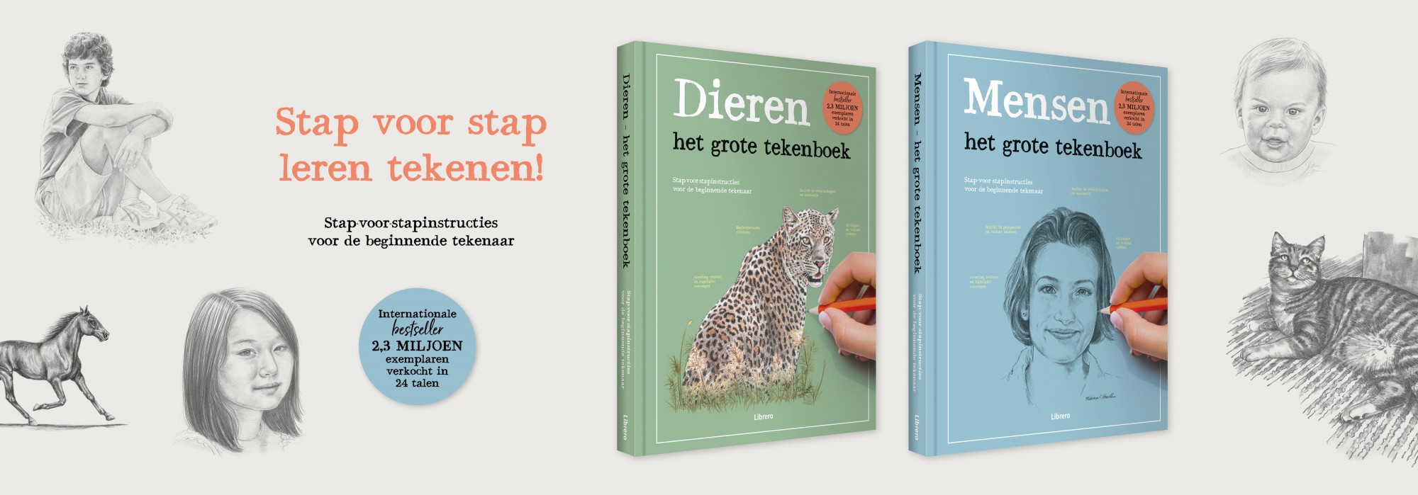Het grote tekenboek mensen & dieren